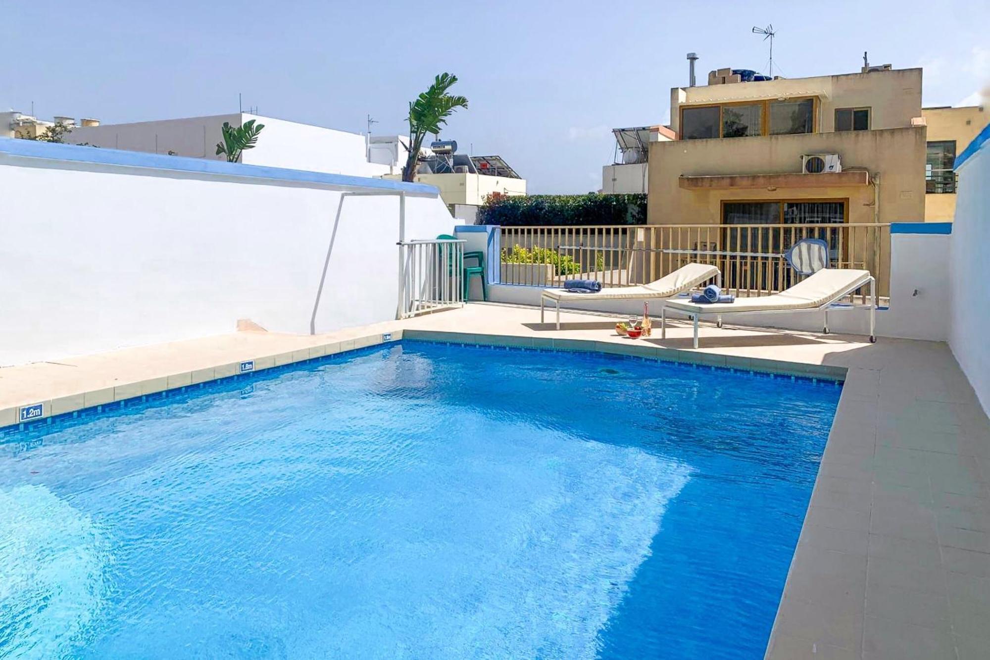 Pool & Sea Merill Apartments Mellieħa Exterior foto