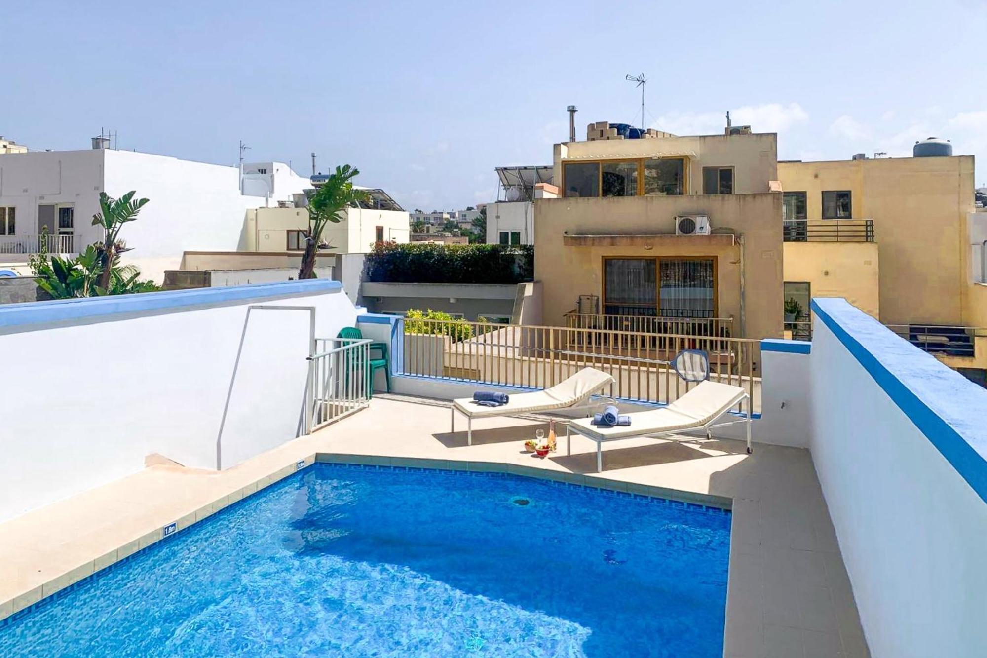 Pool & Sea Merill Apartments Mellieħa Exterior foto